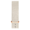 Womens grey fabric band rose gold buckle