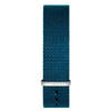 Womens turquoise fabric band silver buckle