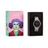 Womens Black Watch - Silver - Suffragette Kahlo - In box