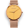 Womens Yellow Watch - Rose Gold - Suffragette Kahlo