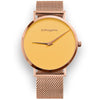 Womens Yellow Watch - Rose Gold - Suffragette Pankhurst